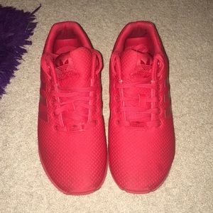 Bright red adidas MEN shoes !